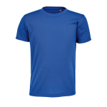 Camiseta de poliéster reciclado infantil de deporte 150g/m² SOL'S SPRINT color azul real tercera vista