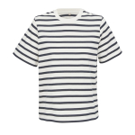 Camiseta de algodón orgánico de mujer con corte moderno 150g/m² SOL'S LEGEND color blanco/azul