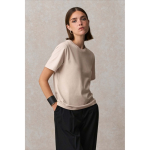 Camiseta de algodón orgánico de mujer con corte moderno 150g/m² SOL'S LEGEND color blanco roto segunda vista