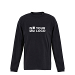 Camiseta de algodón reciclado unisex estilo oversize 220g/m² SOL'S LEGACY color negro vista de impresión