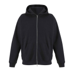 Sudadera de algodón unisex con capucha y cremallera 450g/m² SOL'S LEGACY color negro