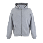 Sudadera de algodón unisex con capucha y cremallera 450g/m² SOL'S LEGACY color gris claro