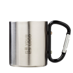 Taza aislante doble pared con mosquetón integrado 200ml vista principal