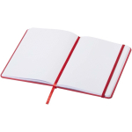 Libreta con cierre elástico y cinta del mismo color A5 hojas a puntos color rojo segunda vista