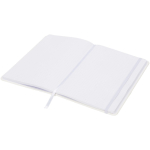 Libreta con cierre elástico y cinta del mismo color A5 hojas a puntos color blanco
