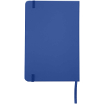 Libreta con cierre elástico y cinta del mismo color A5 hojas a puntos color azul real segunda vista trasera