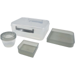 Fiambrera de plástico con diversos compartimentos 1.45L color gris claro tercera vista