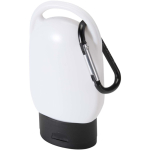 Crema solar FPS30 con mosquetón integrado y aroma a vainilla 30ml color negro