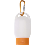 Crema solar FPS30 con mosquetón integrado y aroma a vainilla 30ml color naranja segunda vista frontal