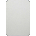 Power bank magnética compacta que carga sin cables 5.000 mAh color plateado segunda vista frontal