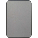 Power bank magnética compacta que carga sin cables 5.000 mAh color plateado brillante segunda vista frontal