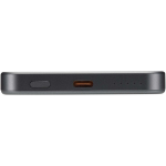 Power bank magnética compacta que carga sin cables 5.000 mAh color plateado brillante vista detalle 1
