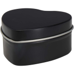 Vela en lata con forma de corazón con aroma a vainilla 40g color negro segunda vista