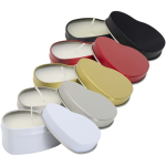 Vela en lata con forma de corazón con aroma a vainilla 40g color negro segunda vista varios colores