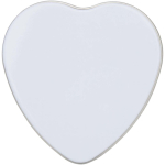 Vela en lata con forma de corazón con aroma a vainilla 40g color blanco segunda vista frontal