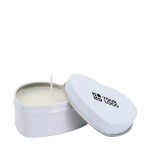 Vela en lata con forma de corazón con aroma a vainilla 40g vista principal