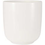 Tetera con dos tazas de cerámica para servicio de té 600ml color blanco tercera vista frontal