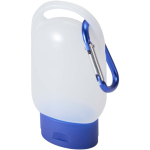 Gel de manos portátil con mosquetón y con aroma cítrico 30ml color azul