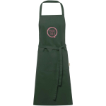 Delantal de algodón con doble bolsillo y tejido 200 g/m2 color verde oscuro