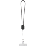 Cable de carga tipo C con lanyard de muñeca y carga rápida 20W color negro segunda vista frontal