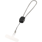 Cable de carga tipo C con lanyard de muñeca y carga rápida 20W color negro segunda vista