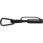 Cable de carga 3 en 1 con mosquetón y carga rápida de 65W color negro segunda vista frontal