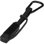 Cable de carga 3 en 1 con mosquetón y carga rápida de 65W color negro segunda vista