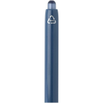 Bolígrafo de plástico reciclado de doble inyección con tinta azul color azul marino vista detalle 1
