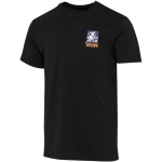 Camiseta unisex manga corta algodón orgánico 160 g/m2 Elevate color negro vista impresión serigrafía