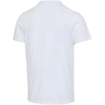 Camiseta unisex manga corta algodón orgánico 160 g/m2 Elevate color blanco tercera vista trasera