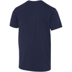 Camiseta unisex manga corta algodón orgánico 160 g/m2 Elevate color azul marino tercera vista trasera