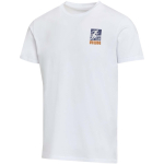 Camiseta unisex manga corta cuello redondo algodón 200 g/m2 Elevate color blanco vista impresión serigrafía