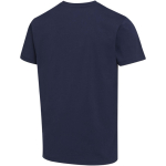 Camiseta unisex manga corta cuello redondo algodón 200 g/m2 Elevate color azul marino tercera vista trasera