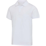 Polo unisex manga corta de algodón con tejido mixto 220 g/m2 Elevate color blanco