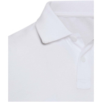 Polo unisex manga corta de algodón con tejido mixto 220 g/m2 Elevate color blanco vista detalle 1
