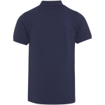Polo unisex manga corta de algodón con tejido mixto 220 g/m2 Elevate color azul marino segunda vista trasera