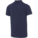 Polo unisex manga corta de algodón con tejido mixto 220 g/m2 Elevate color azul marino tercera vista trasera