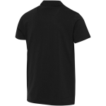 Polo unisex manga corta algodón orgánico certificado 180 g/m2 Elevate color negro tercera vista trasera