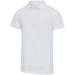 Polo unisex manga corta algodón orgánico certificado 180 g/m2 Elevate color blanco
