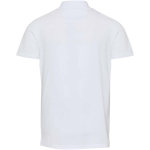 Polo unisex manga corta algodón orgánico certificado 180 g/m2 Elevate color blanco segunda vista trasera