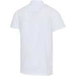 Polo unisex manga corta algodón orgánico certificado 180 g/m2 Elevate color blanco tercera vista trasera