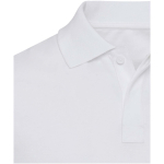 Polo unisex manga corta algodón orgánico certificado 180 g/m2 Elevate color blanco vista detalle 1