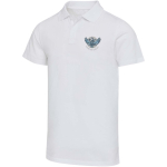 Polo unisex manga corta algodón orgánico certificado 180 g/m2 Elevate color blanco vista impresión serigrafía