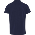 Polo unisex manga corta algodón orgánico certificado 180 g/m2 Elevate color azul marino segunda vista trasera