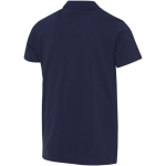 Polo unisex manga corta algodón orgánico certificado 180 g/m2 Elevate color azul marino tercera vista trasera