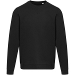 Sudadera unisex de cuello redondo con interior cepillado 280 g/m2 Elevate color negro segunda vista frontal