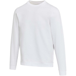 Sudadera unisex de cuello redondo con interior cepillado 280 g/m2 Elevate color blanco