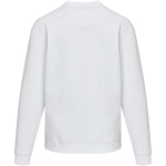 Sudadera unisex de cuello redondo con interior cepillado 280 g/m2 Elevate color blanco segunda vista trasera