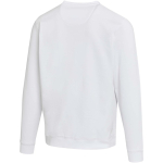 Sudadera unisex de cuello redondo con interior cepillado 280 g/m2 Elevate color blanco tercera vista trasera