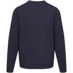 Sudadera unisex de cuello redondo con interior cepillado 280 g/m2 Elevate color azul marino segunda vista trasera